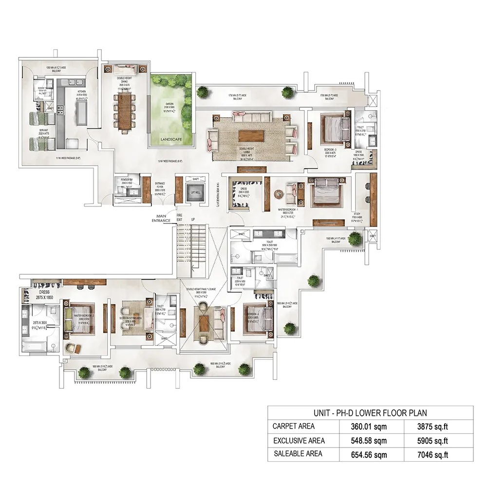 3 BHK 2260 sq.ft.