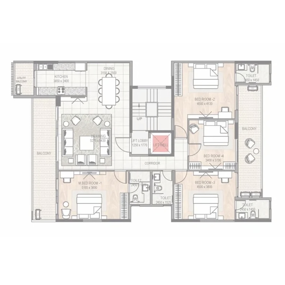 3 BHK 2996 Sq. Ft.