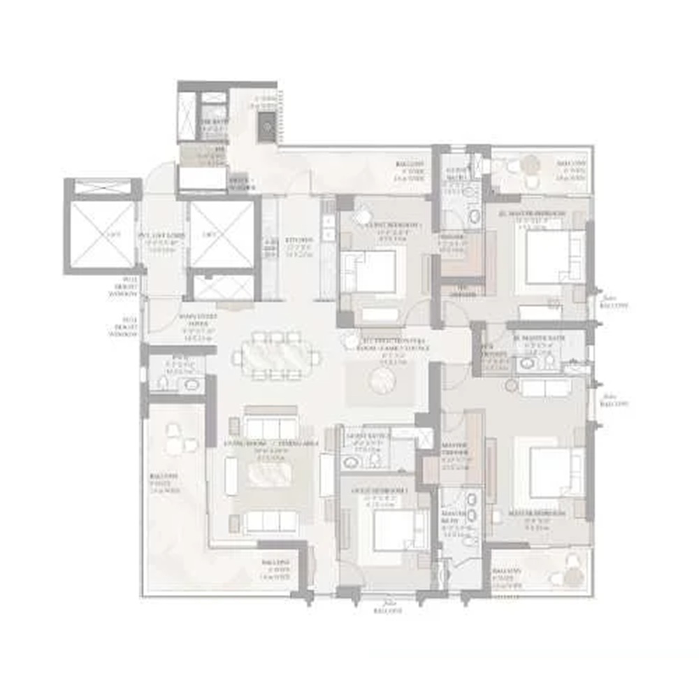 4 BHK 3900 SQ.FT