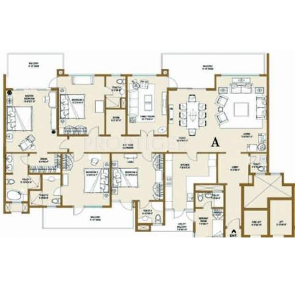 4 BHK 5581 Sq.Ft.