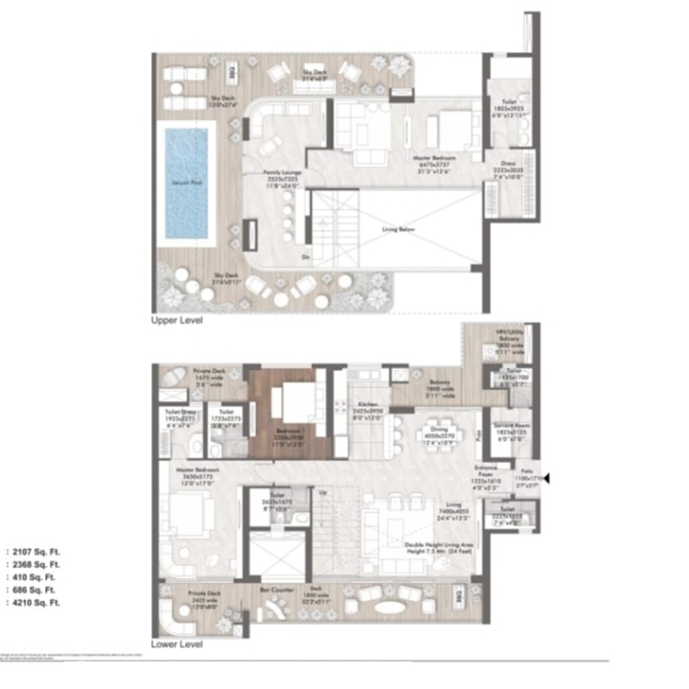 4 BHK 7430 Sq.Ft.