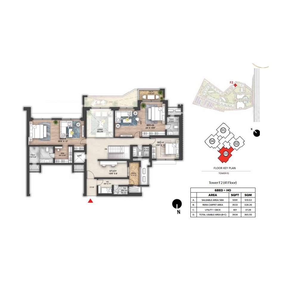 The Prestige City Indirapuram 6BHK