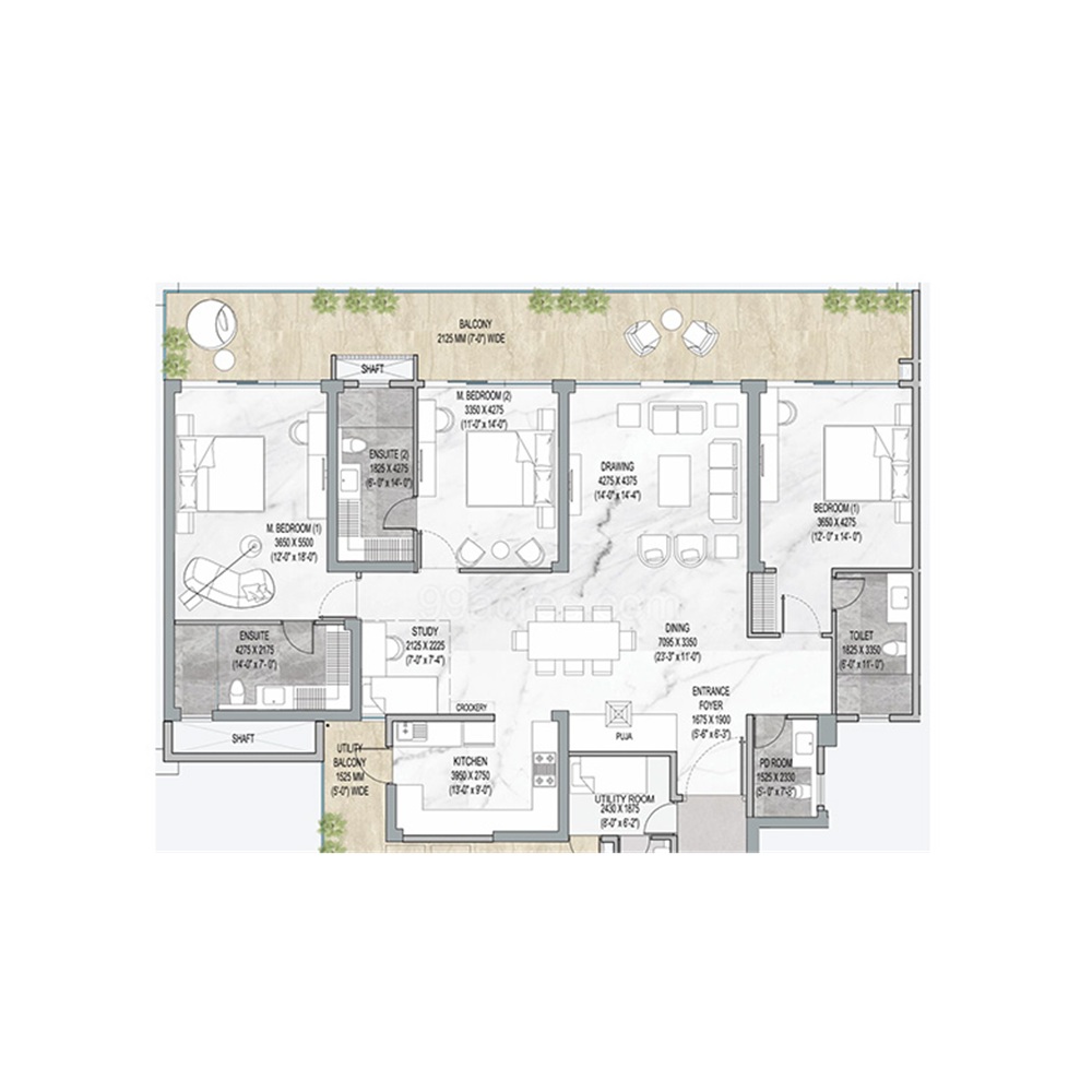 3 BHK 3200 Sq.Ft.