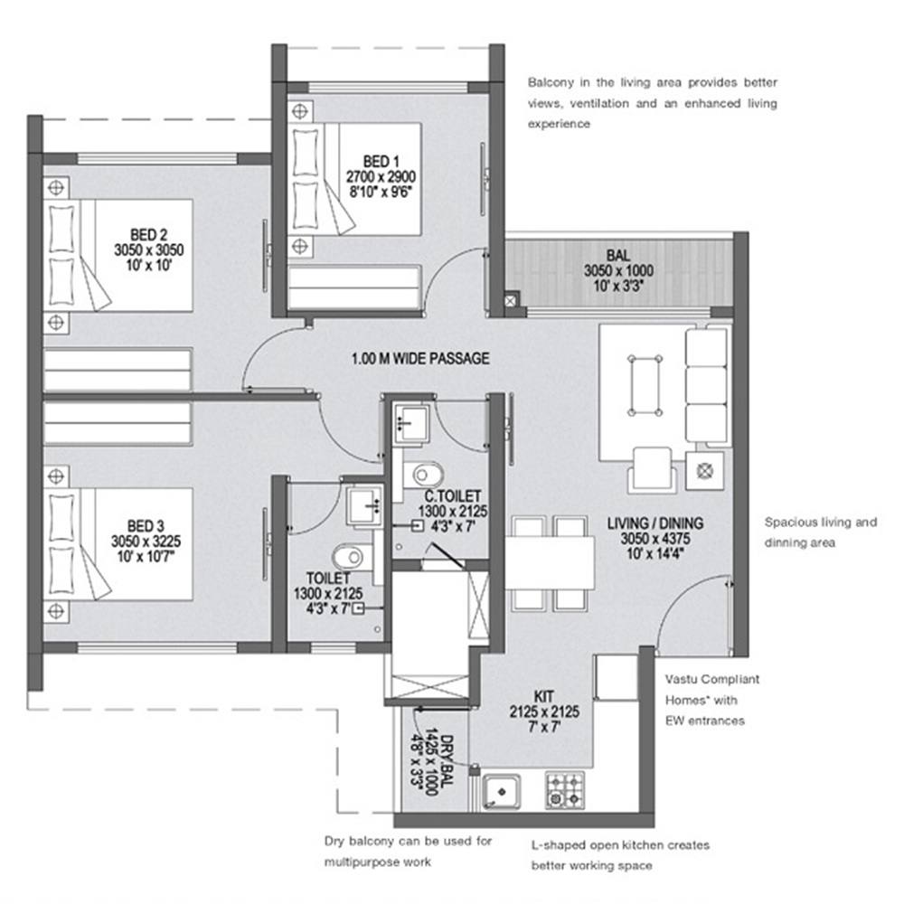 3 BHK 3541 Sq.Ft.