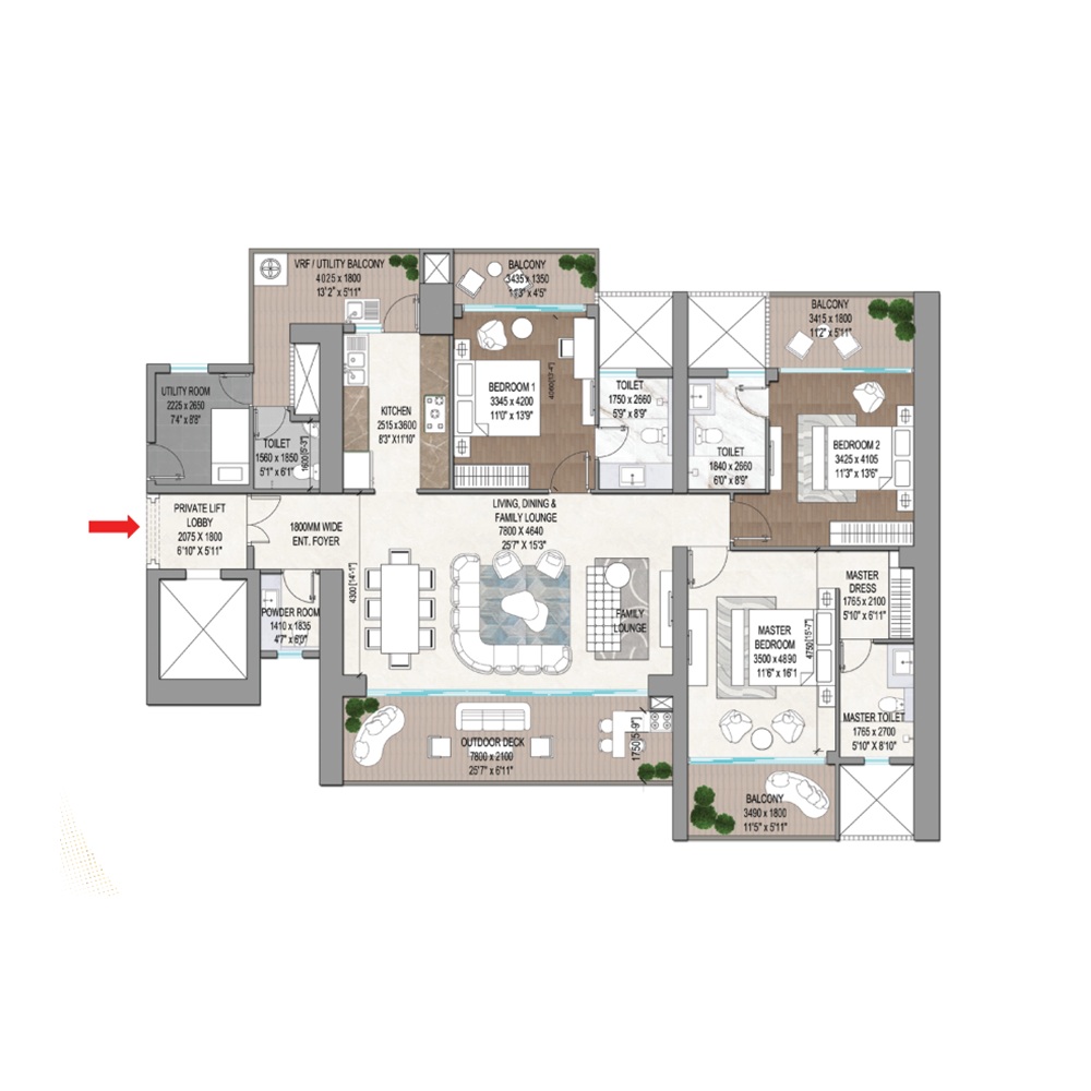 3.5 BHK 3780 Sq.Ft