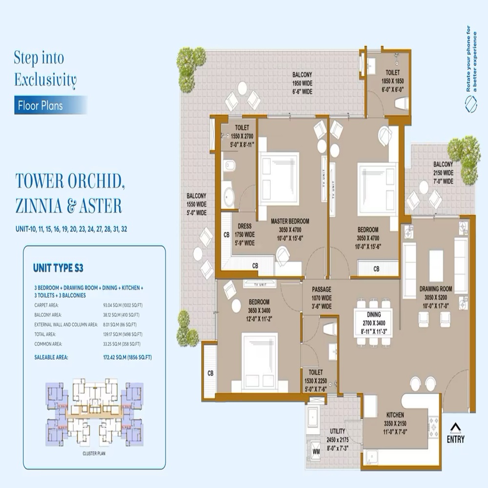 4 BHK 1856 Sq.Ft.
