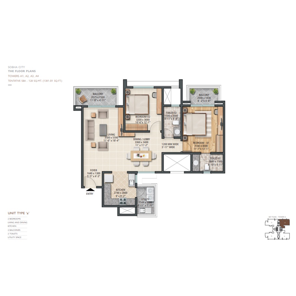 4 BHK 2423 Sq. Ft.