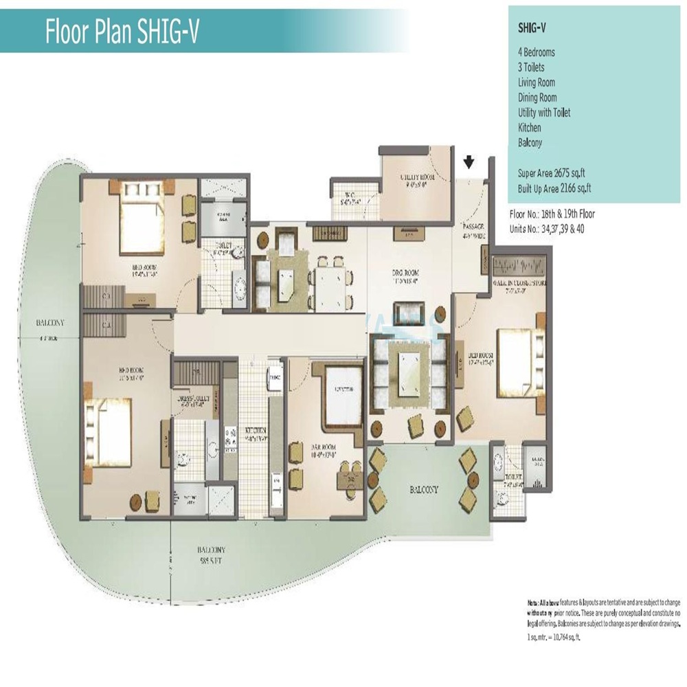 4 BHK 2675 Sq.Ft.