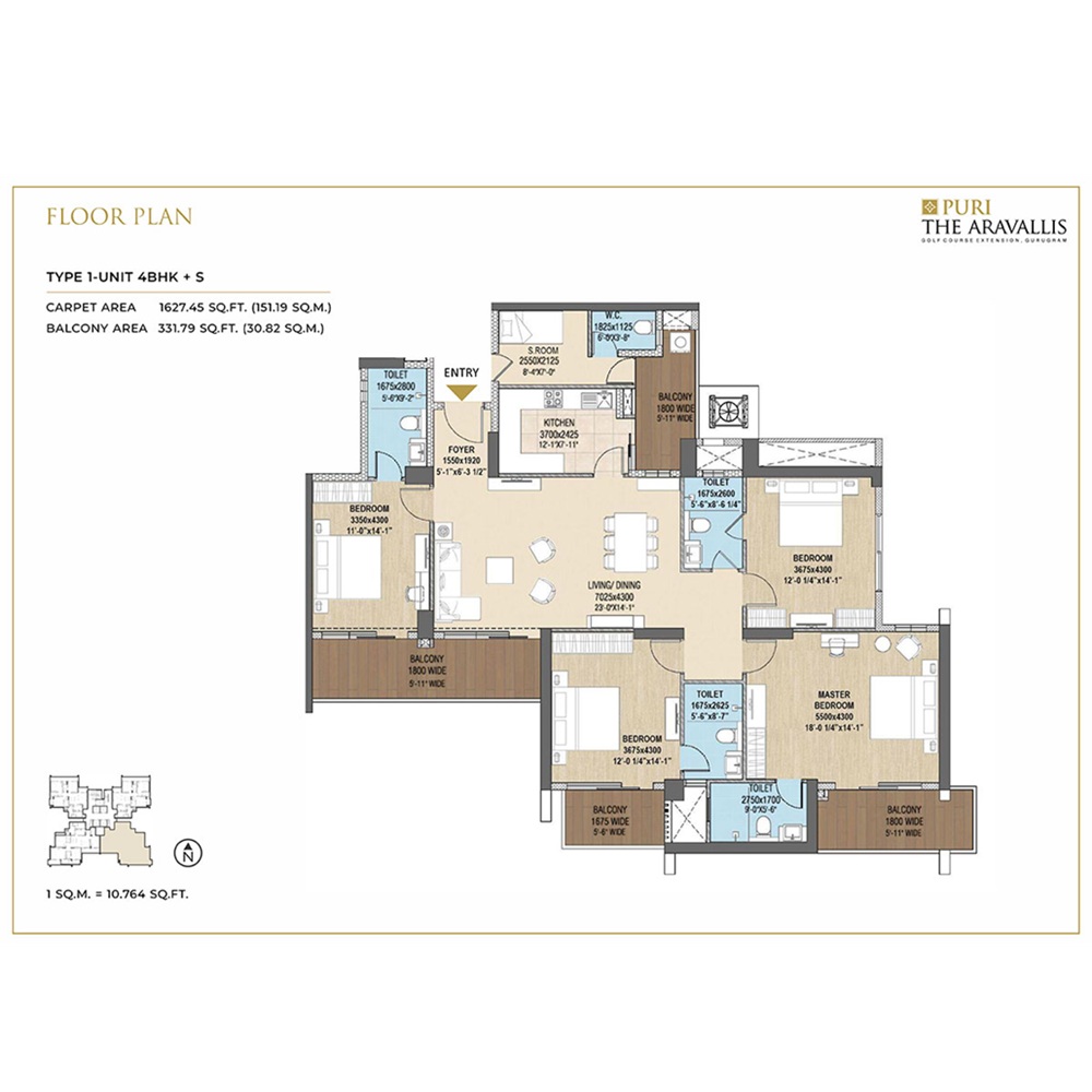 4 BHK 2750 Sq. Ft