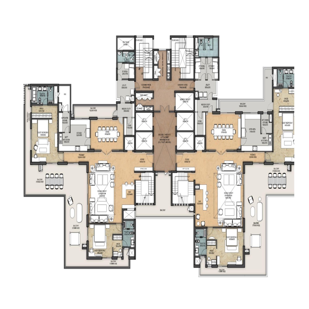 4 BHK 2840 Sq.Ft.