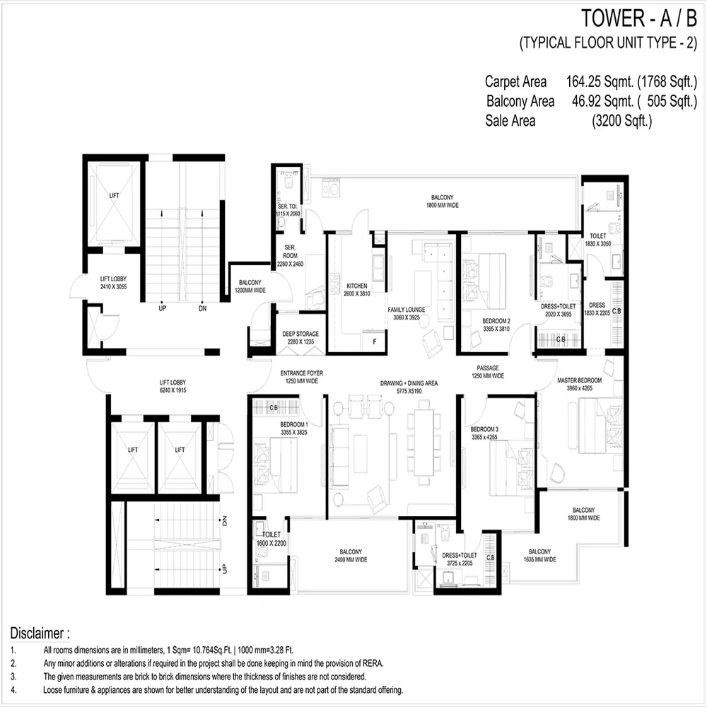 4-BHK 3200 Sq.Ft.