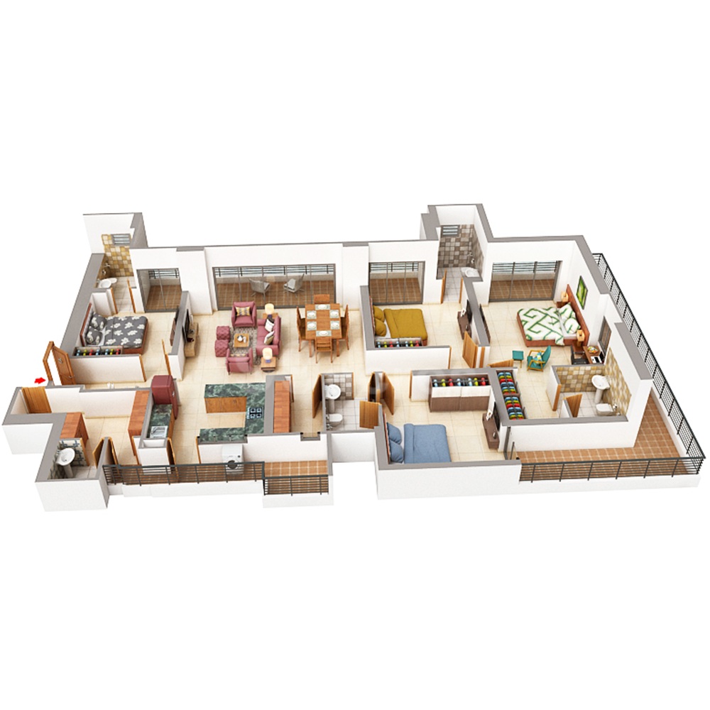 4 BHK 3250 Sq.Ft.