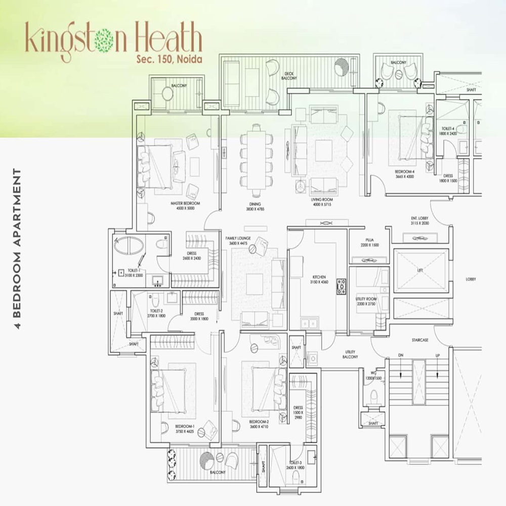 4 BHK 3300 Sq.Ft.
