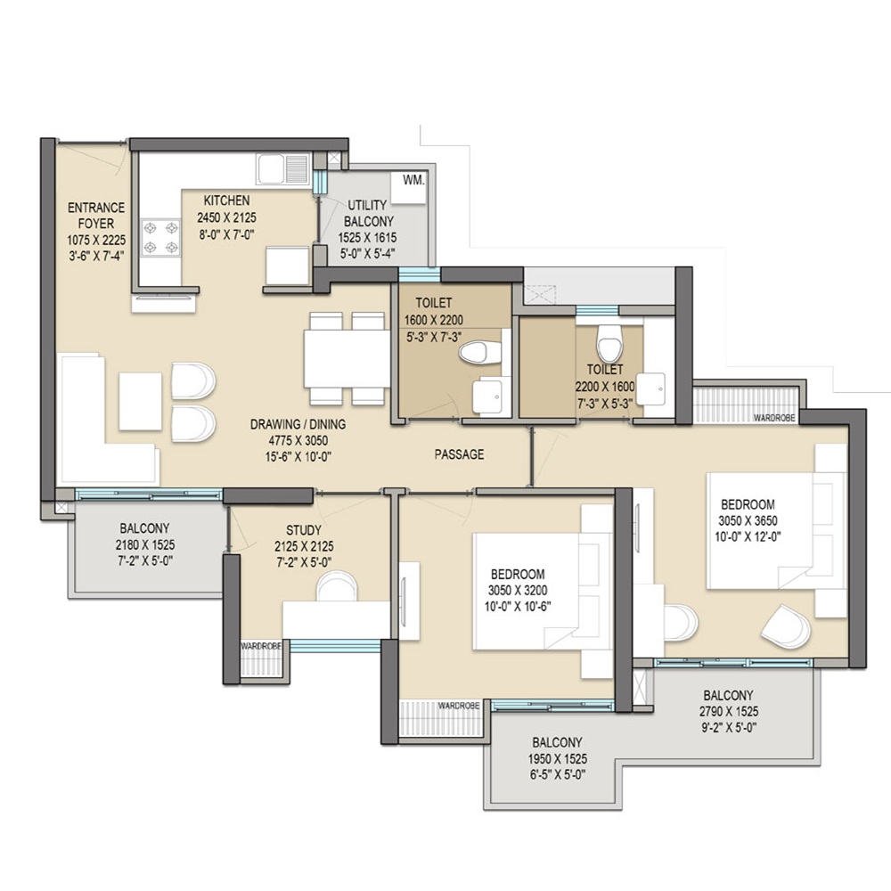 4 BHK 3530 Sq.Ft.