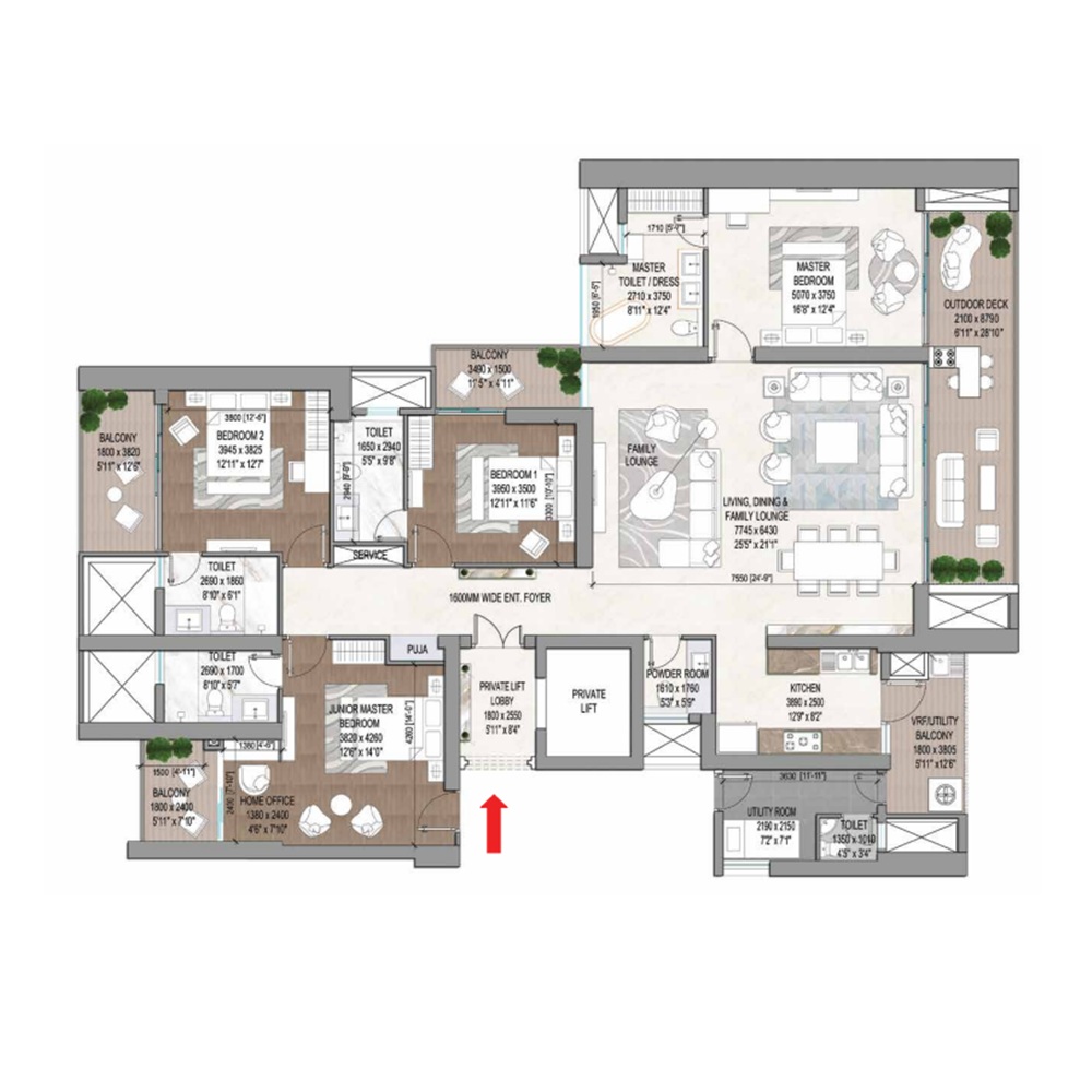 4.5 BHK 2780 Sq.Ft