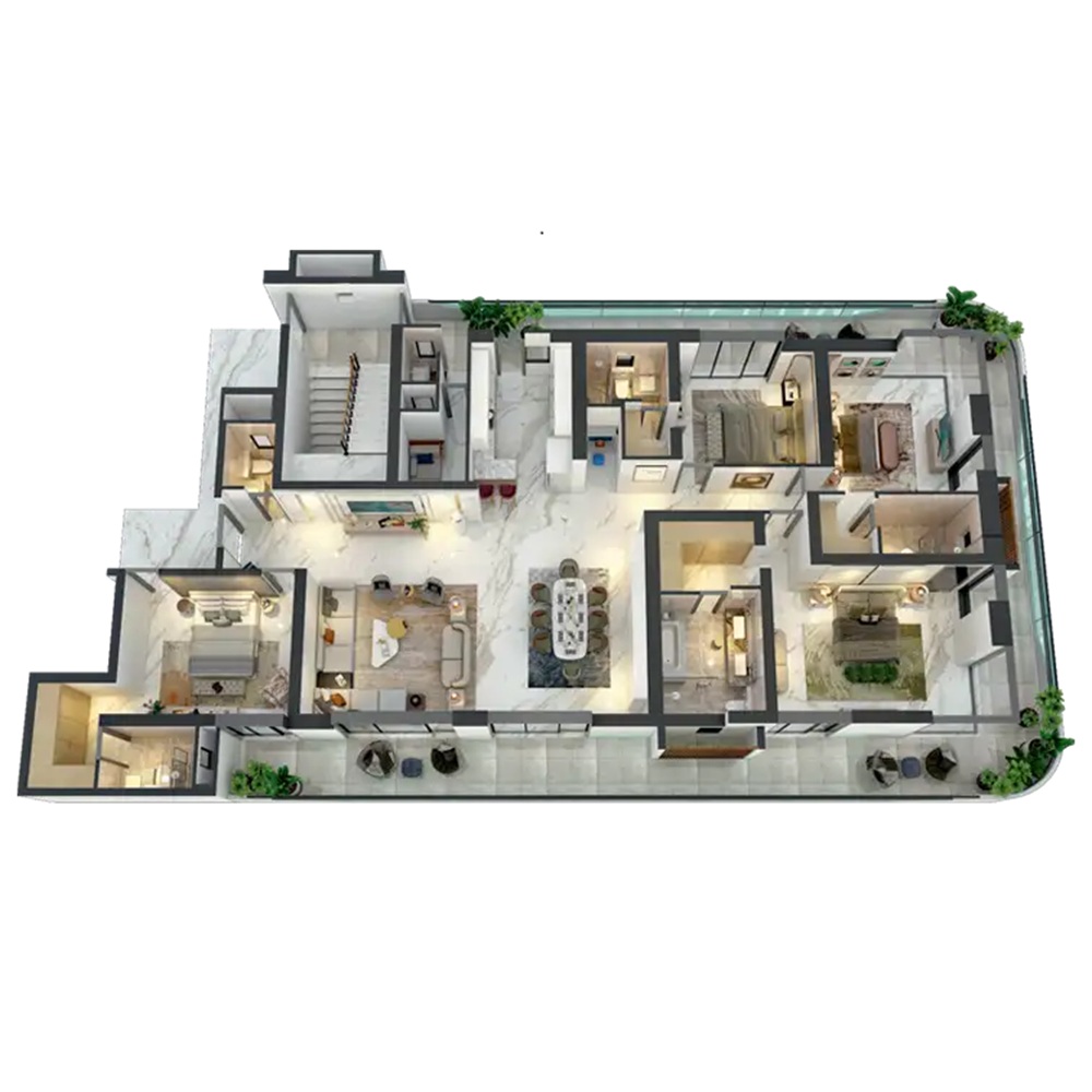 4BHK 5581 Sq.Ft.