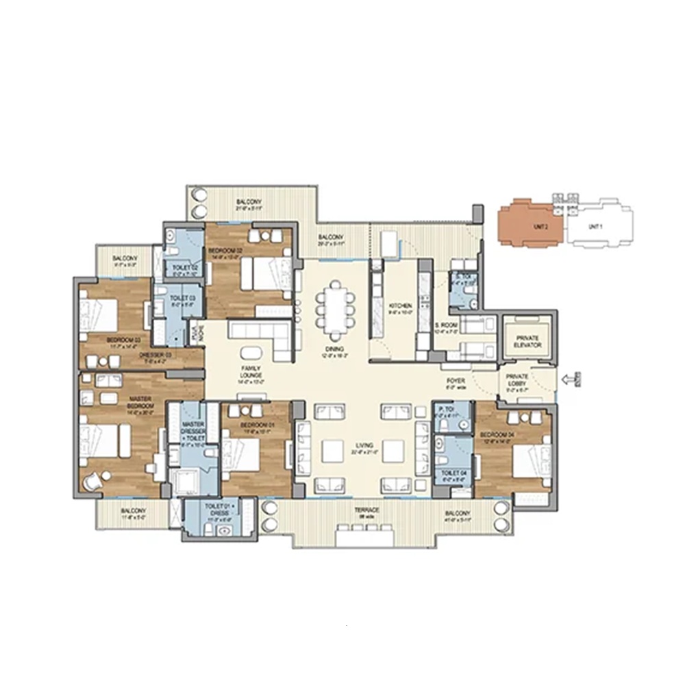 5 BHK 4500+ Sq. Ft.