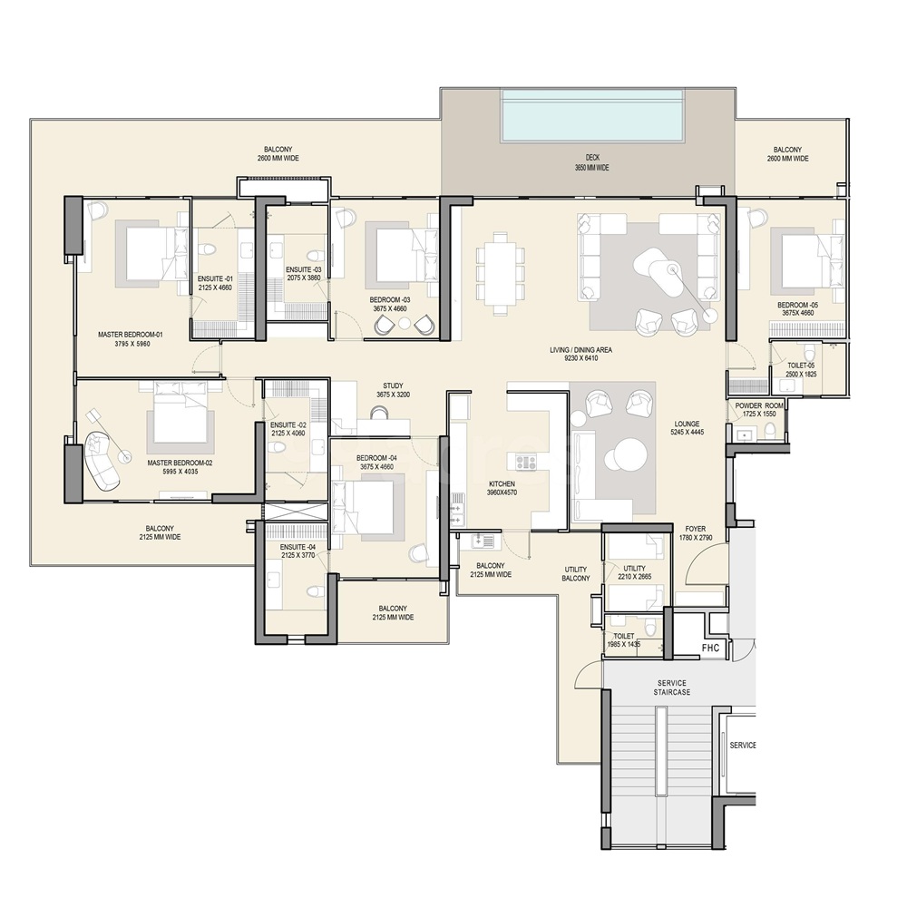 5 BHK 5800 Sq.Ft.