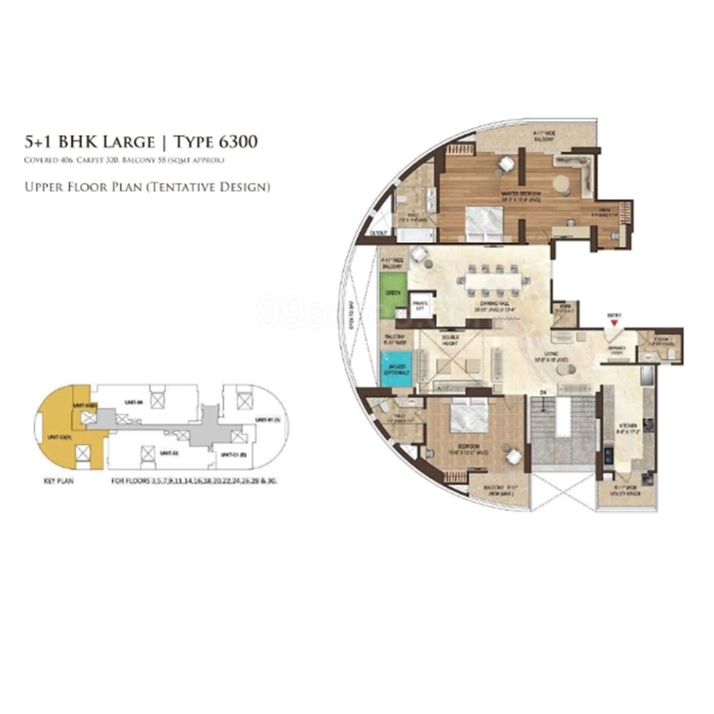 5 BHK 6300 Sq.Ft.