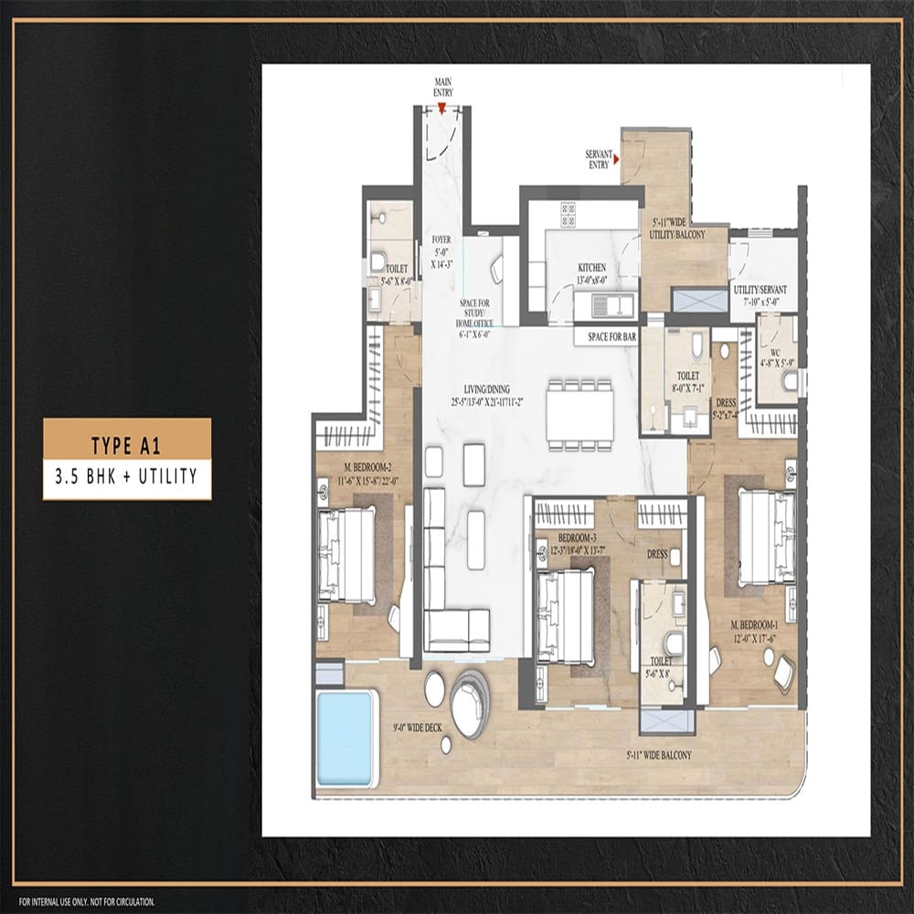3 BHK 2945 Sq. Ft.