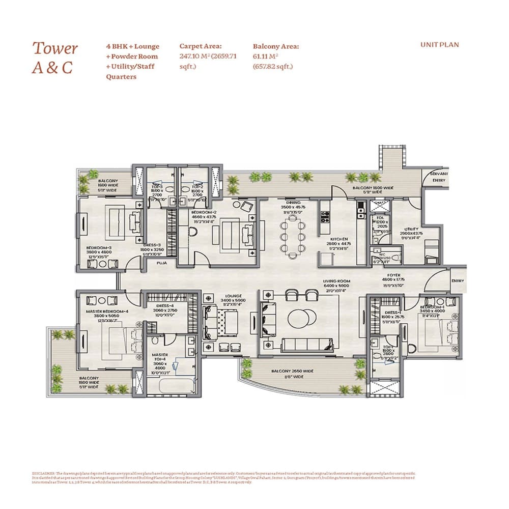 4 BHK 2659 Sq. Ft.
